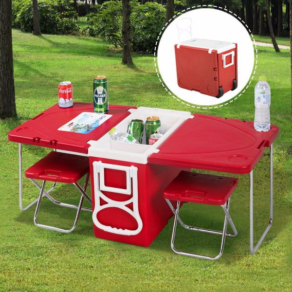 Goplus Multi Function Rolling Cooler Box